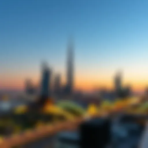 Abu Dhabi Skyline at Dusk Scenic view of the Abu Dhabi skyline