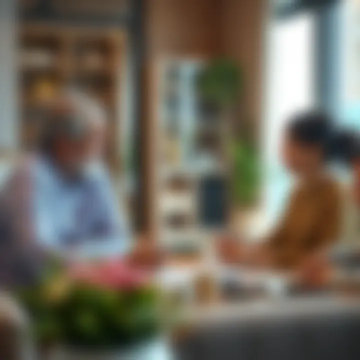 Strategic Financial Planning for Education A family discussing financial planning for education