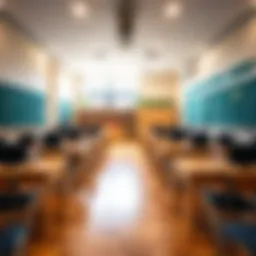 A modern classroom setting in an affordable school in Dubai