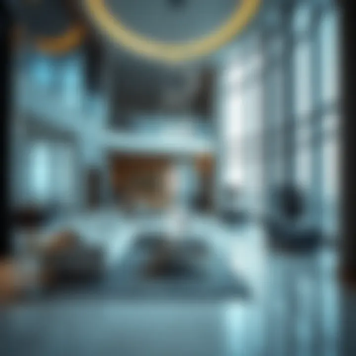 Interior design of Al Attar Tower showcasing modern architecture