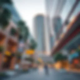 Modern architecture of Al Barsha Business Center