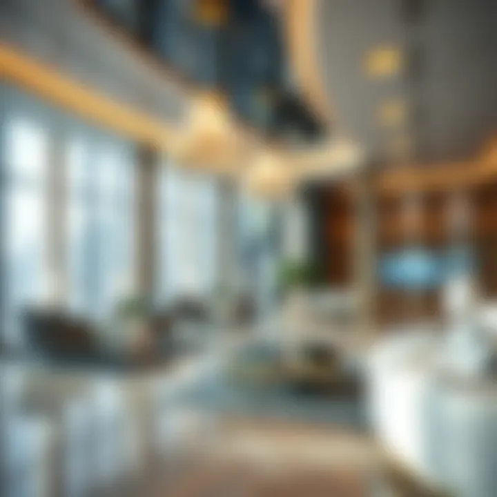 Luxurious Amenities Inside Al Fahad Building Interior of Al Fahad Building featuring luxurious amenities