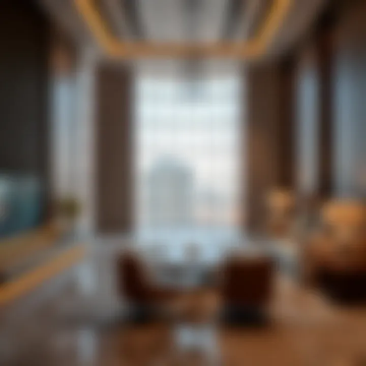 Innovative Interiors of Al Jabri Tower Interior spaces of Al Jabri Tower representing innovative design and technology.