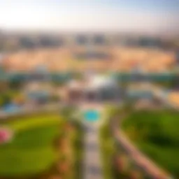 Aerial view of Al Jurf Ghantoot showcasing its vibrant landscape and modern architecture