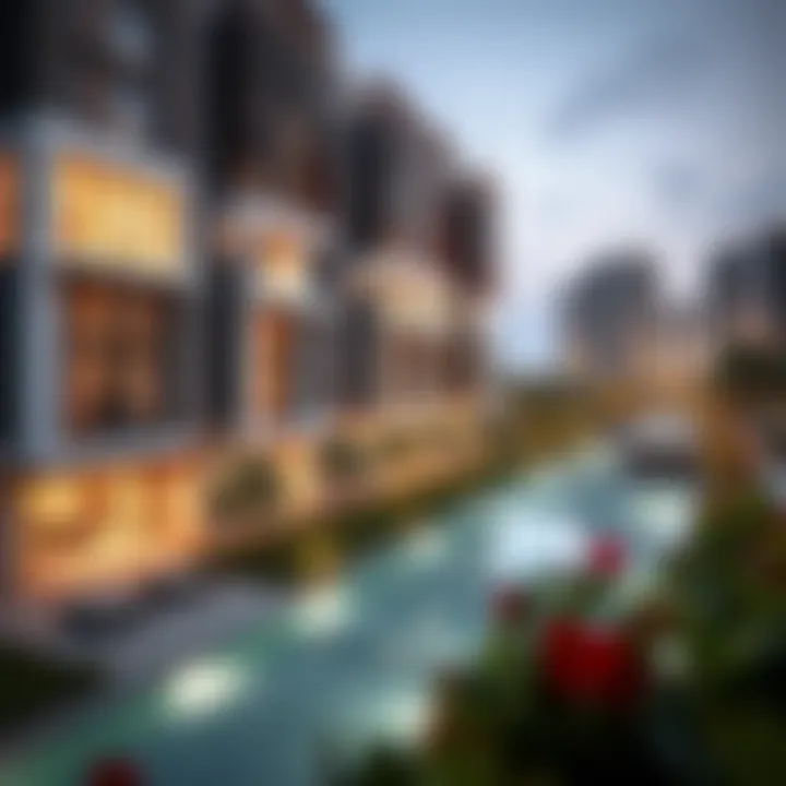 Modern residential buildings in Al Karama reflecting real estate growth