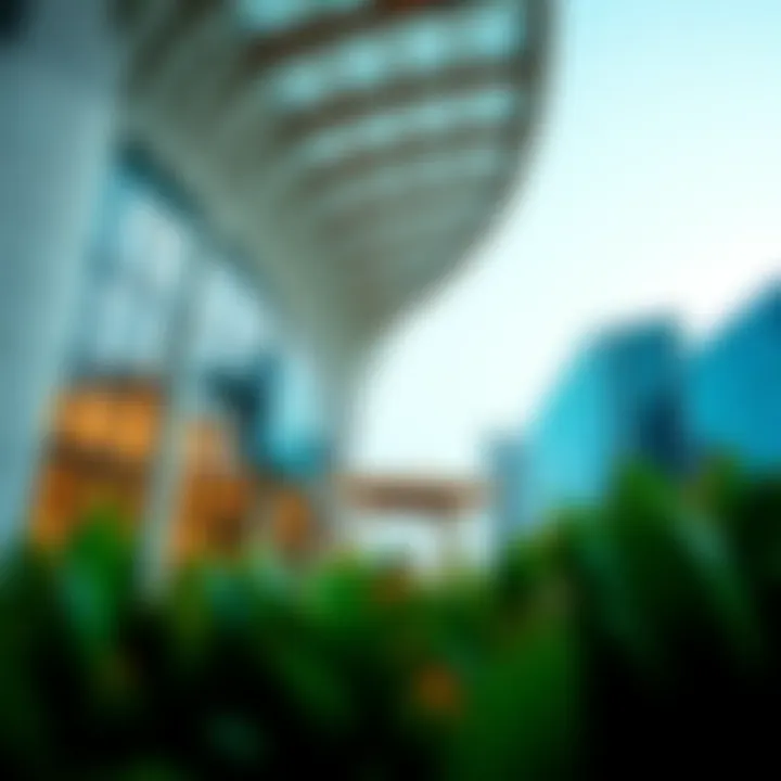 Modern Architectural Brilliance of Al Nahda Metro Station Exterior view of Al Nahda Metro Station showcasing modern architecture