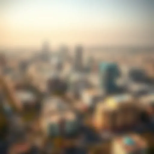 Modern Skyline of Al Nahda Aerial view showcasing the modern skyline of Al Nahda, highlighting its architectural diversity.