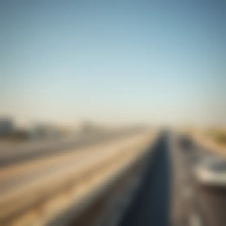 Transport infrastructure connecting Al Nahda to its surroundings