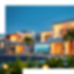 Luxurious exterior view of Al Sarfa Villas showcasing modern architecture