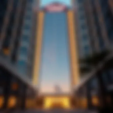 Al Thuraya Building Facade The grand facade of Al Thuraya Building showcasing modern architectural design