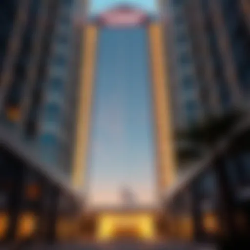 Al Thuraya Building Facade The grand facade of Al Thuraya Building showcasing modern architectural design