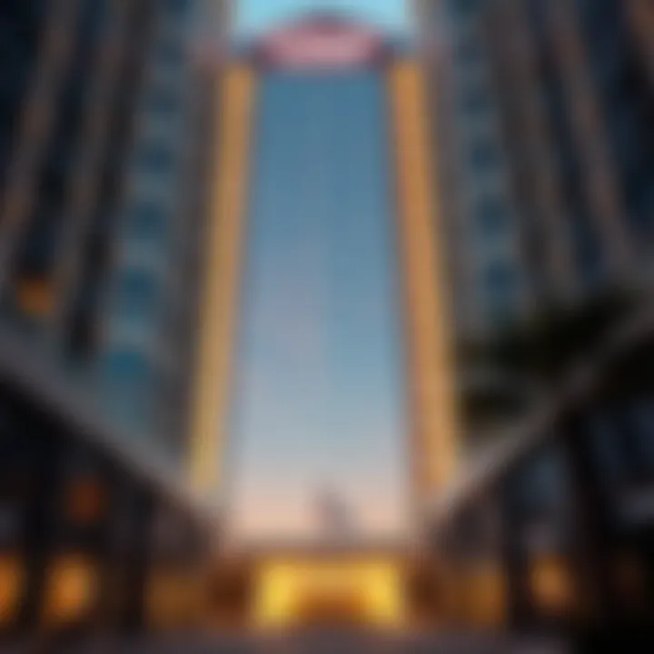 Al Thuraya Building Facade The grand facade of Al Thuraya Building showcasing modern architectural design