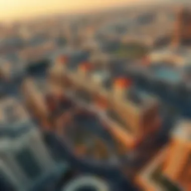 Aerial view of Al Twar Court showcasing its residential and commercial properties