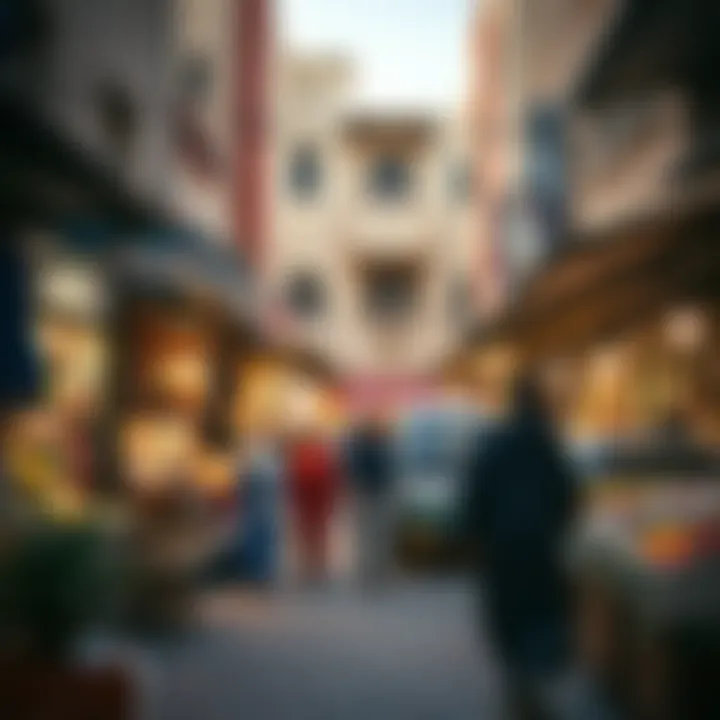 Vibrant local marketplace in Al Twar Court, highlighting community life