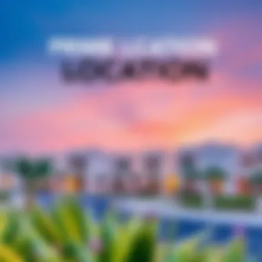 Prime Location of Aldar Villas Scenic view of the location of Aldar Villas emphasizing its prime location