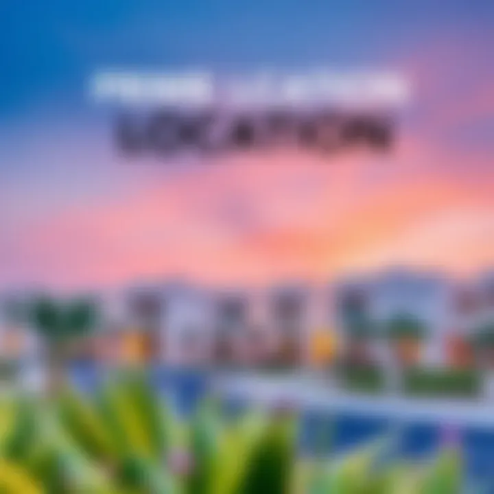 Prime Location of Aldar Villas Scenic view of the location of Aldar Villas emphasizing its prime location