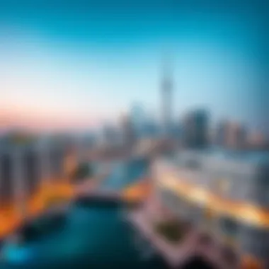 Stunning skyline view from Ascott Park Place Dubai highlighting the strategic location