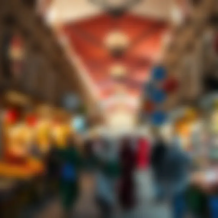 Marketplace Vibes of Aswaaq Al Mizhar A bustling marketplace in Aswaaq Al Mizhar filled with vibrant stalls