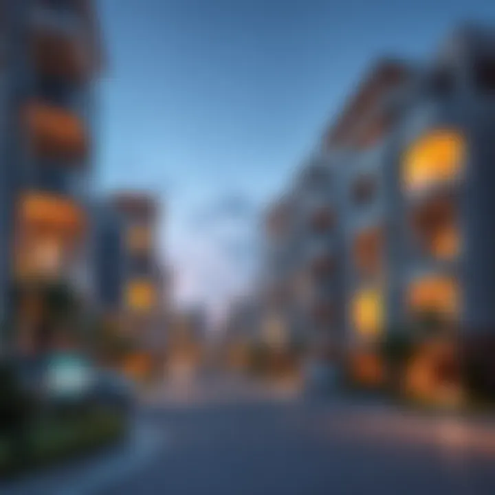 Contemporary Residential Architecture in Aswaaq Al Mizhar Modern residential buildings in Aswaaq Al Mizhar reflecting contemporary design