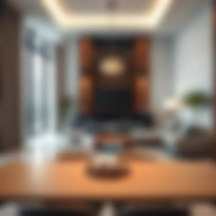 Luxury Apartment Amenities in Bani Yas Modern apartment interiors showcasing amenities