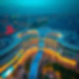 Aerial View of Barari Mall Aerial view of Barari Mall showcasing its modern architecture