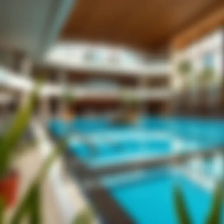 Amenities of Bloom Arjaan Amenities overview including pool and fitness center at Bloom Arjaan