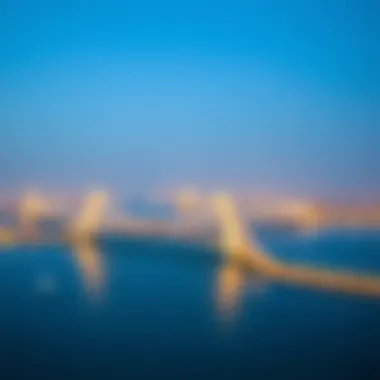 Panoramic View Highlighting Connectivity Between Bridges Panoramic view of multiple bridges connecting Al Reem Island