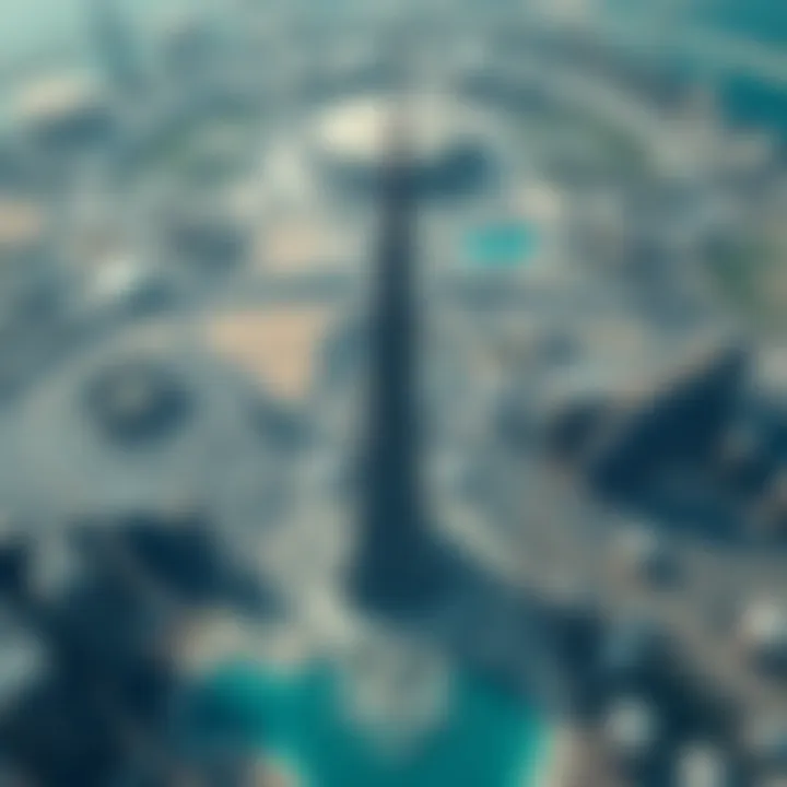 Overview of Burj 2020 Development Aerial shot of the Burj 2020 development site