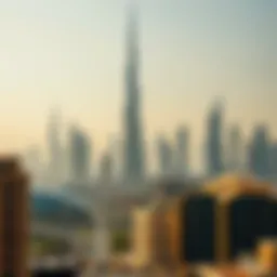 Stunning view of the Burj 2020 against the Dubai skyline