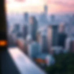 Skyline view of a bustling Central Business District