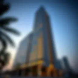 Stunning facade of Centrium Tower showcasing its modern architectural design