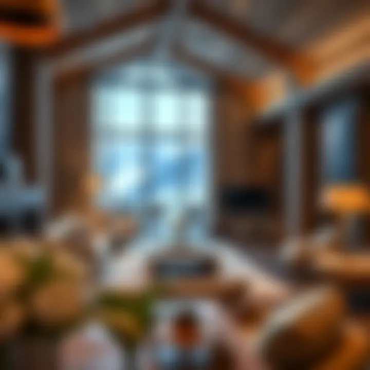 Luxury and Comfort Inside Chalet Mamzar An inviting interior space of Chalet Mamzar highlighting luxury and comfort
