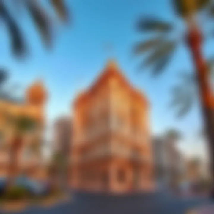 Historical landmarks surrounding Al Mulla Building in Dubai