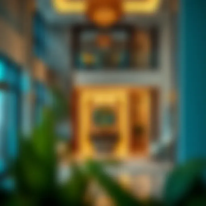 Interior design elements within Al Mulla Building