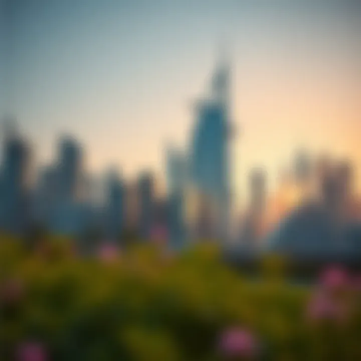 Dubai Skyline and Real Estate Skyline of Dubai showcasing modern architecture