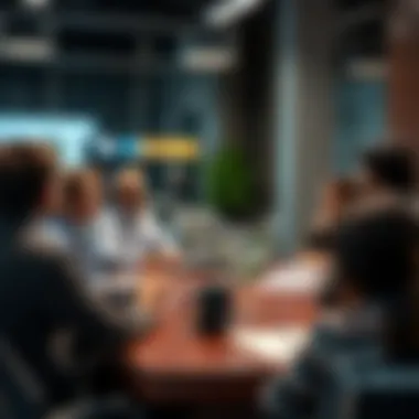 Real Estate Stakeholders Discussion Group discussion among stakeholders in real estate management