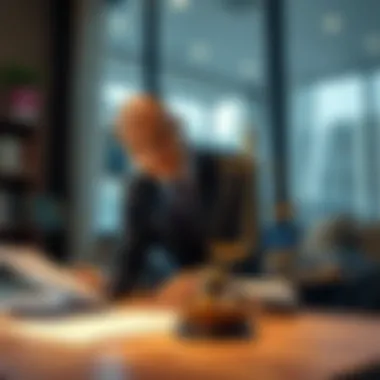 A legal expert reviewing a rental contract