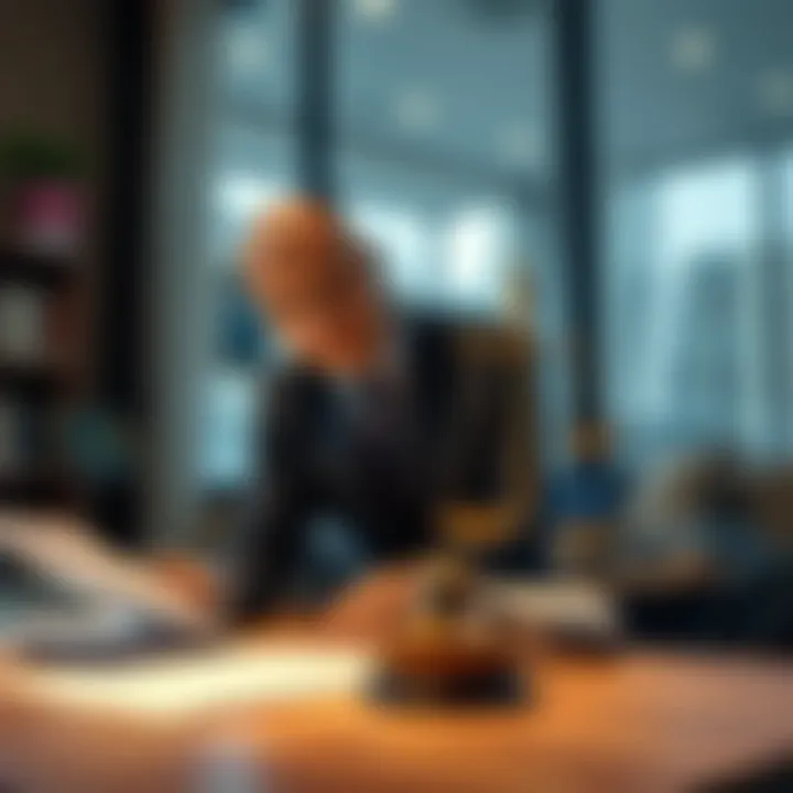 A legal expert reviewing a rental contract