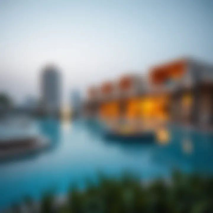 World-Class Amenities in Damac Heights A panoramic view of amenities available at Damac Heights