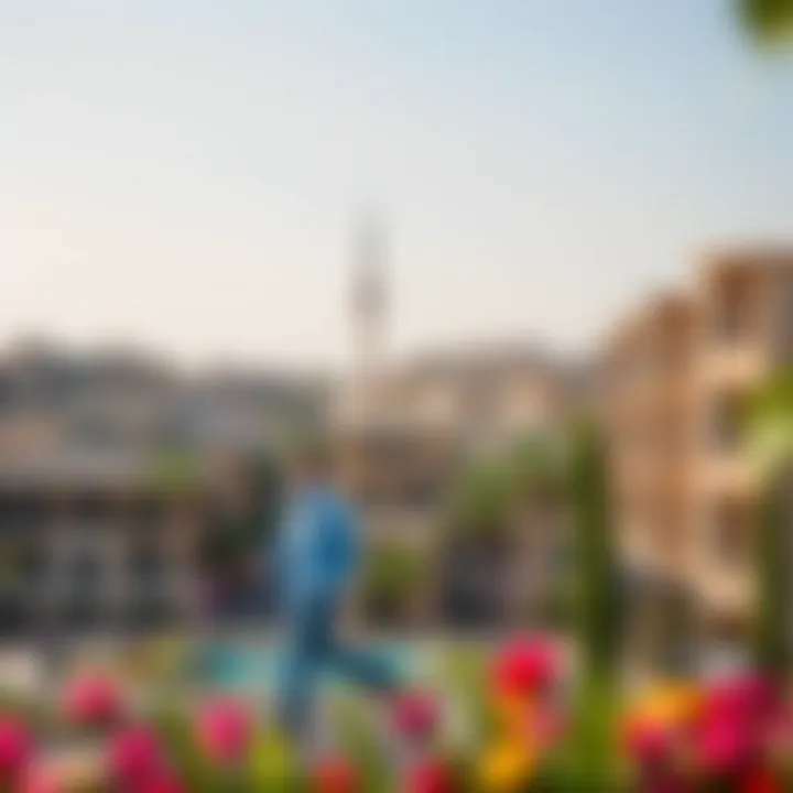 Thriving Community Around Damac Heights Vibrant neighborhood surrounding Damac Heights