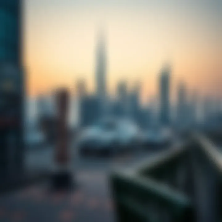 Dubai's Luxury Skyline Skyline of Dubai showcasing luxury real estate