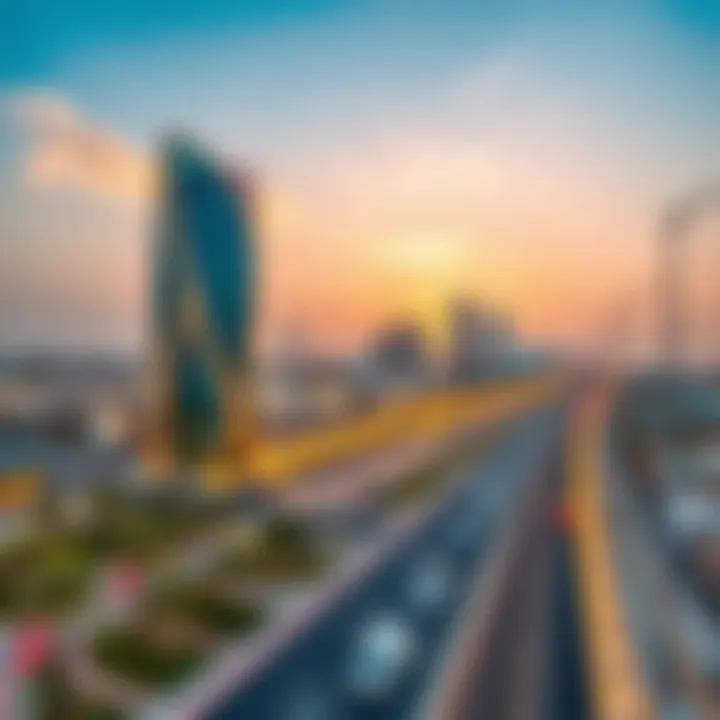 Infrastructure Development in Dubai Silicon Oasis Infographic illustrating the infrastructure development in DSO