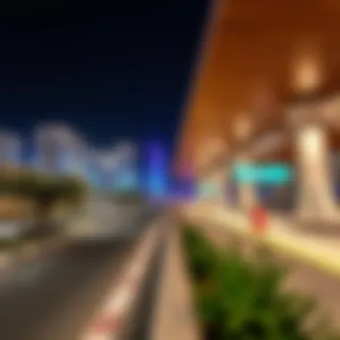 Local Developments Near Dubai Festival City Metro Station Depiction of local developments around the metro station