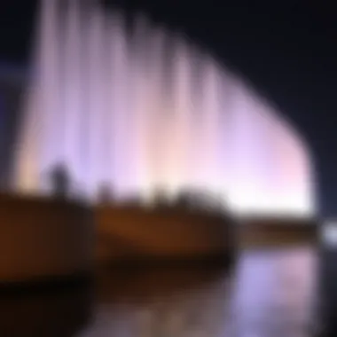 Dubai Fountain Performance Dubai Fountain showcasing a water display