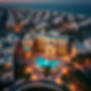 Luxury Villa Communities in Dubai Aerial view of Dubai showcasing luxury villa communities