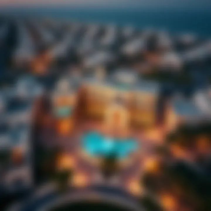 Luxury Villa Communities in Dubai Aerial view of Dubai showcasing luxury villa communities