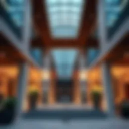 Modern architecture of Ellington Properties head office