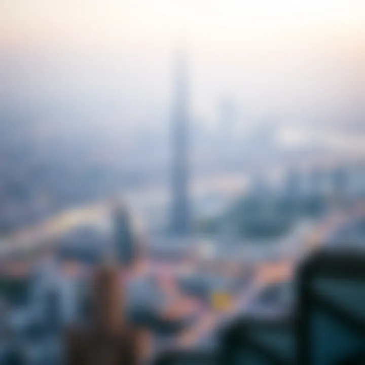 Breathtaking Dubai Skyline from Ellington Views Panoramic view of the Dubai skyline from Ellington Views