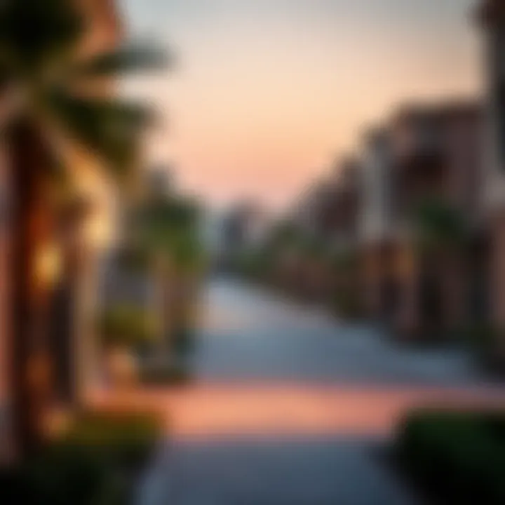 Residential Life in Dubai Tranquil view of a residential neighborhood in Dubai