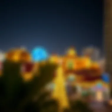 Night View of Global Village Stunning night view of the Global Village illuminated